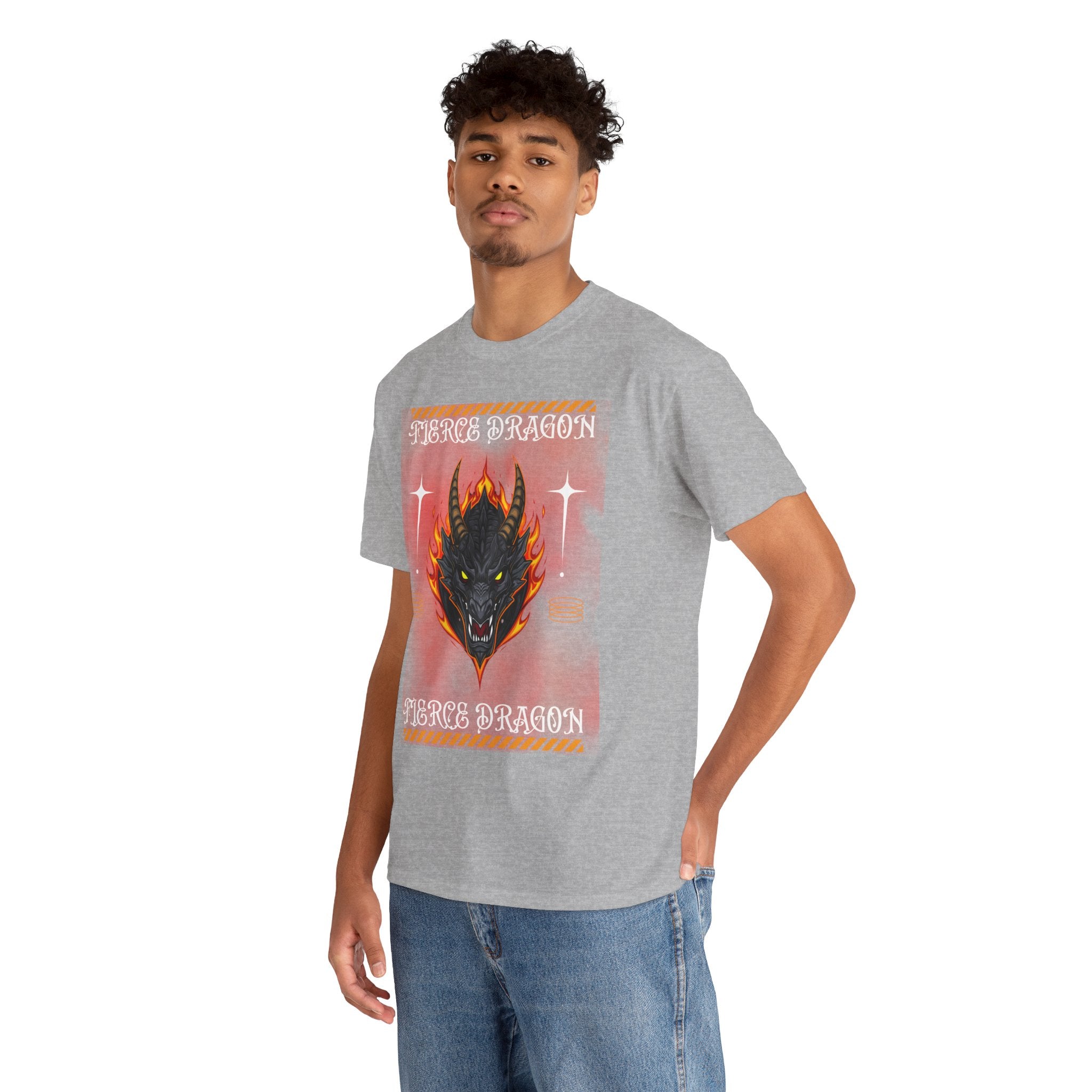 Fierce Dragon T-Shirt — Fiery Dragon Head Graphic Tee
