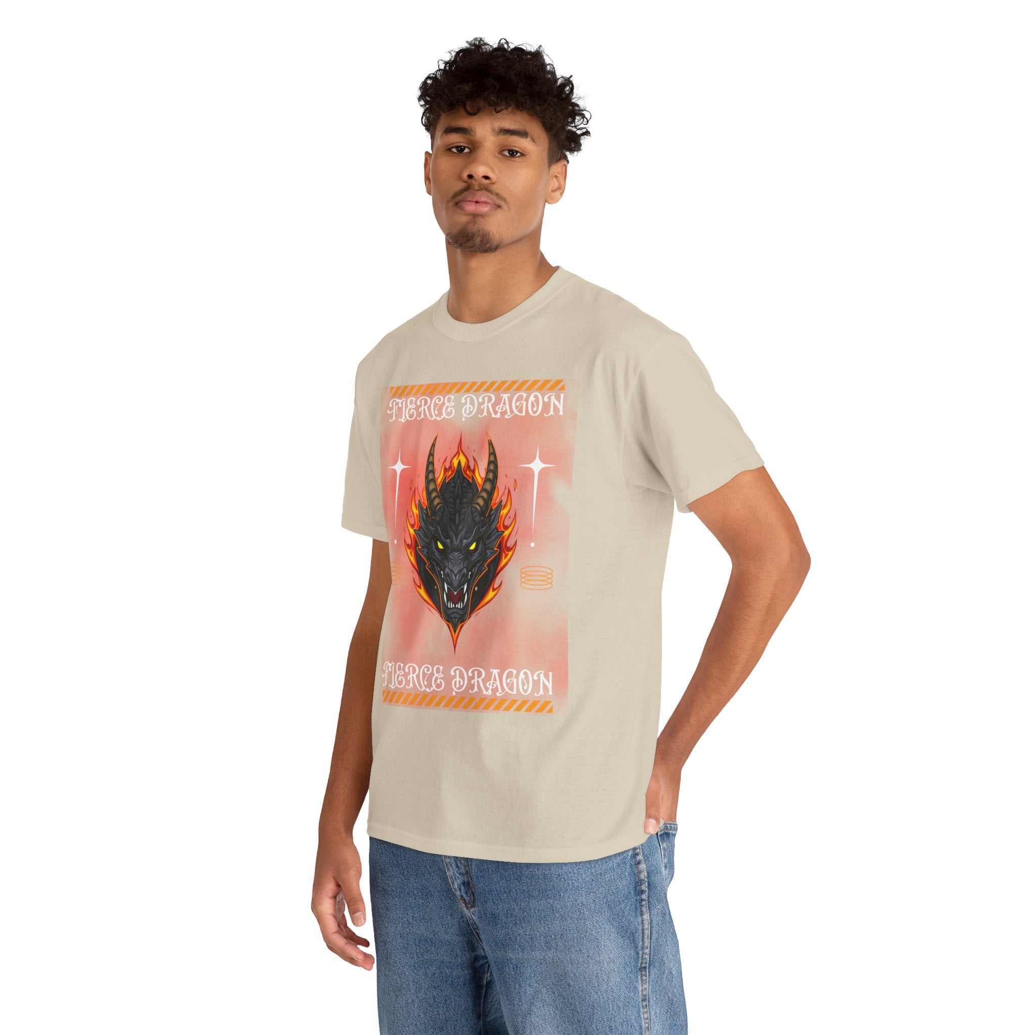 Fierce Dragon T-Shirt — Fiery Dragon Head Graphic Tee