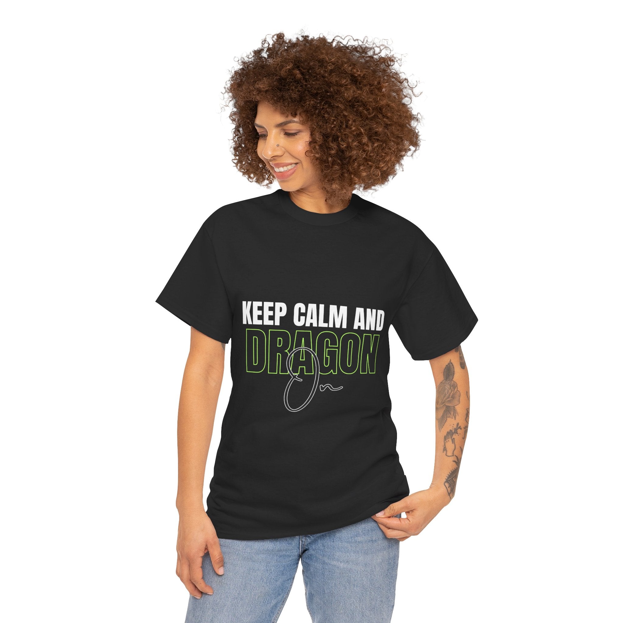 Keep Calm and Dragon On T-Shirt