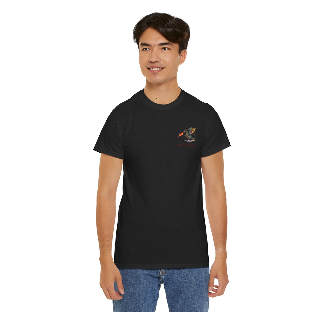 I'm All Fired Up Dragon T-Shirt — Front Chest + Large Back Graphic