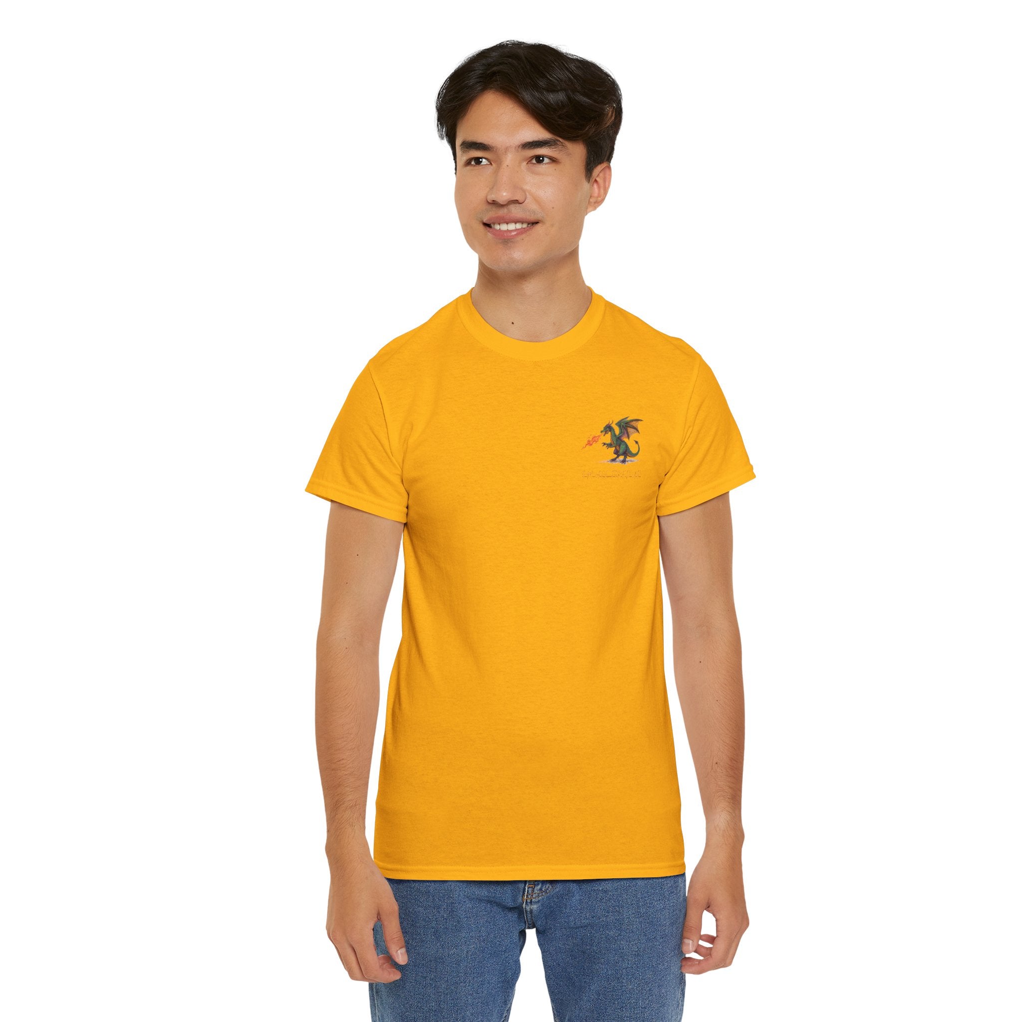 I'm All Fired Up Dragon T-Shirt — Front Chest + Large Back Graphic