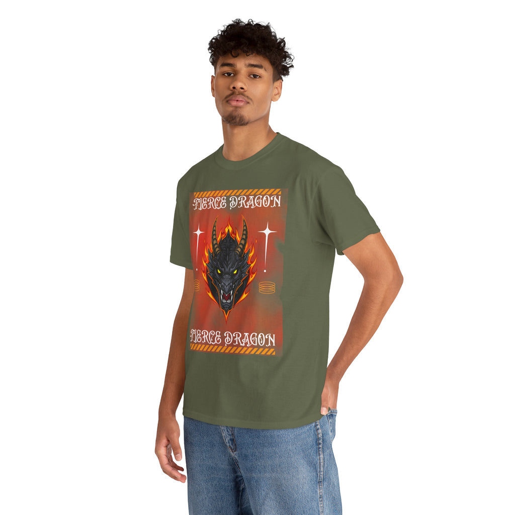 Fierce Dragon T-Shirt — Fiery Dragon Head Graphic Tee