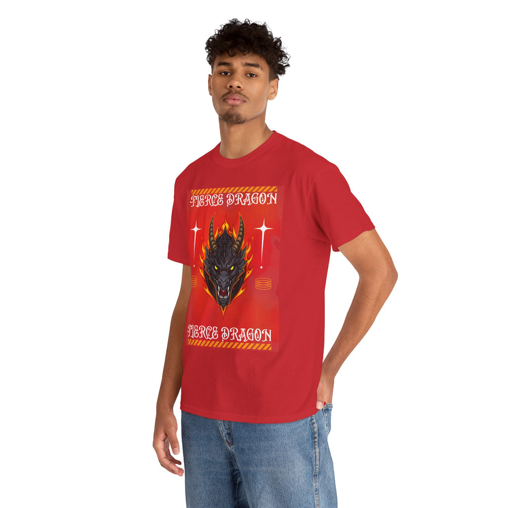 Fierce Dragon T-Shirt — Fiery Dragon Head Graphic Tee