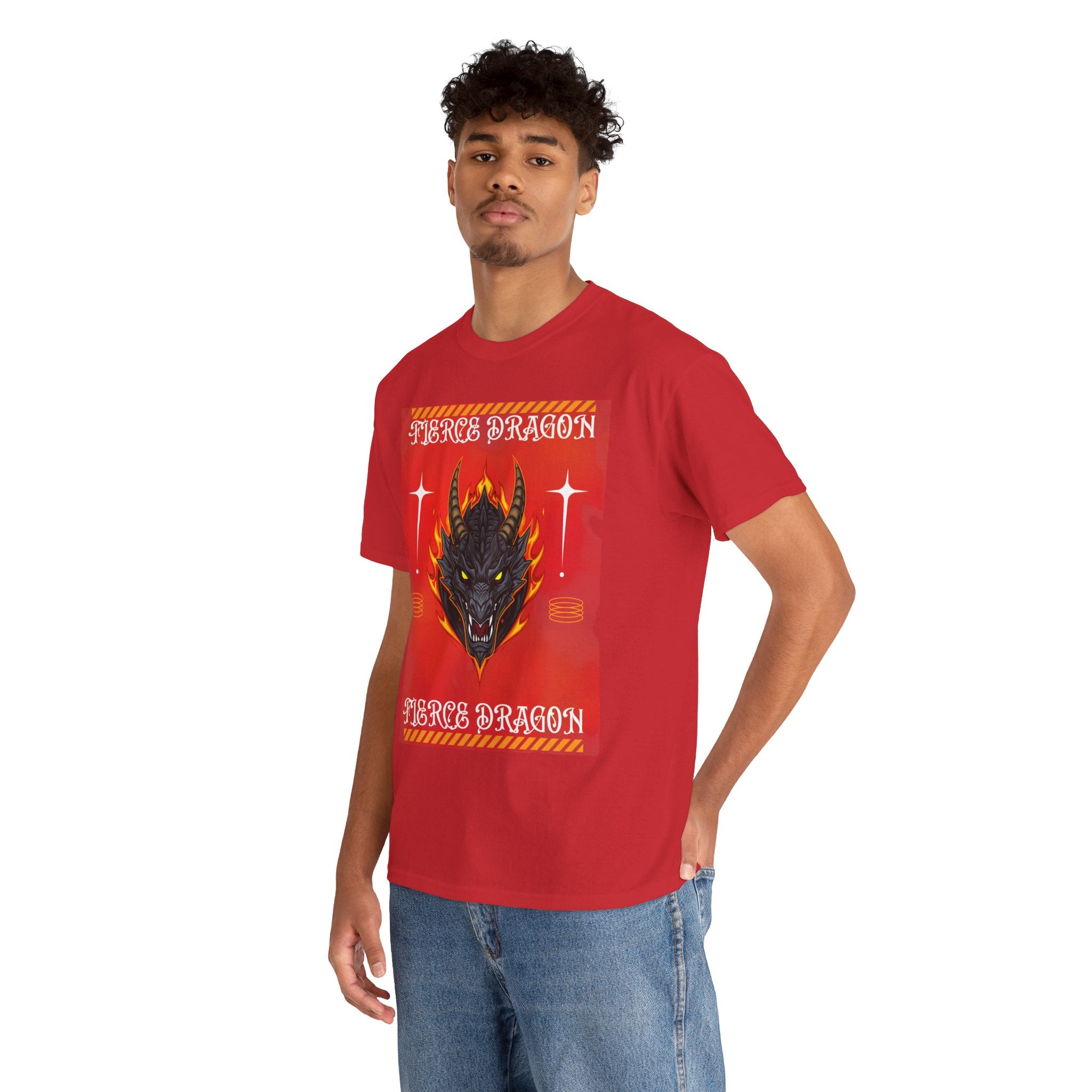 Fierce Dragon T-Shirt — Fiery Dragon Head Graphic Tee