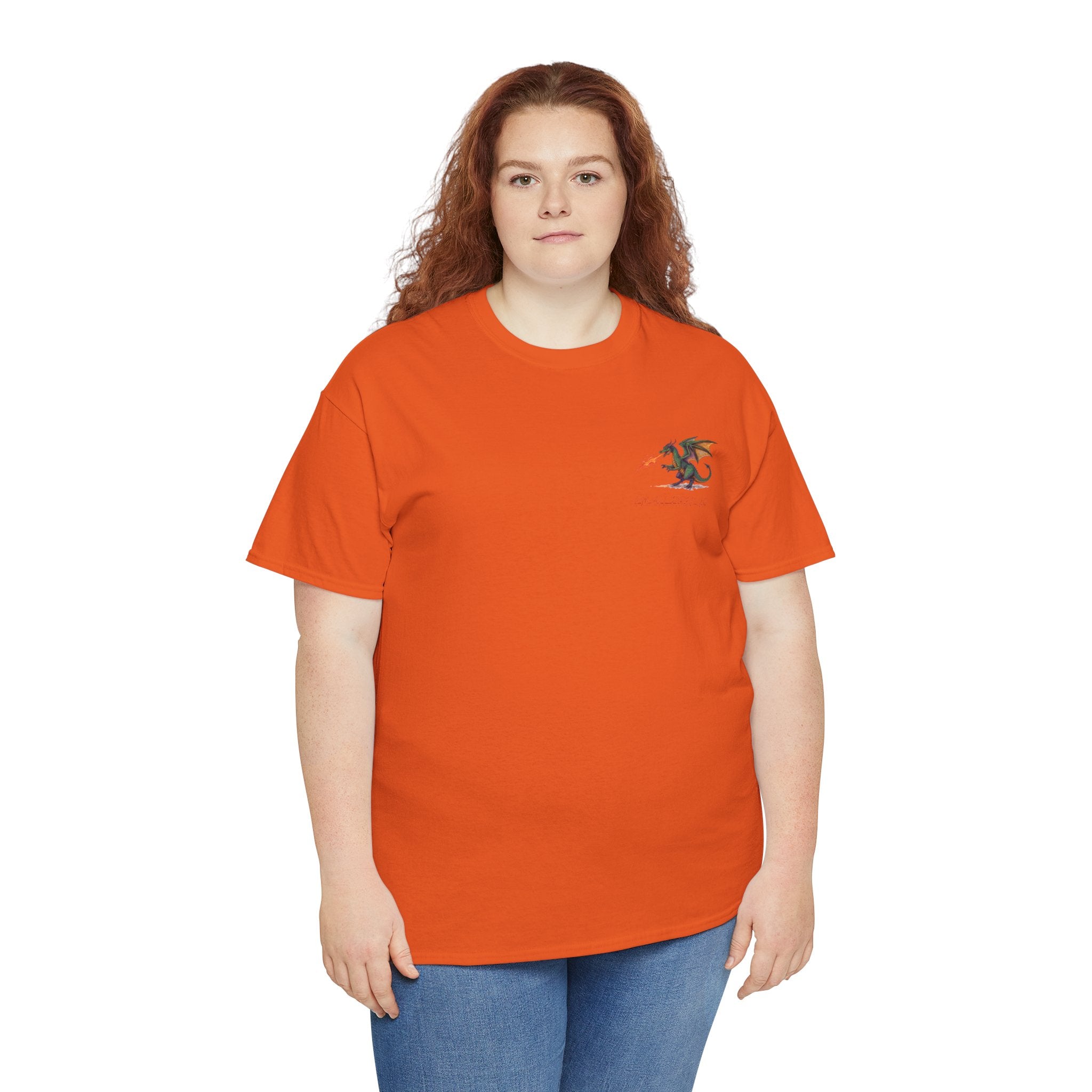 I'm All Fired Up Dragon T-Shirt — Front Chest + Large Back Graphic