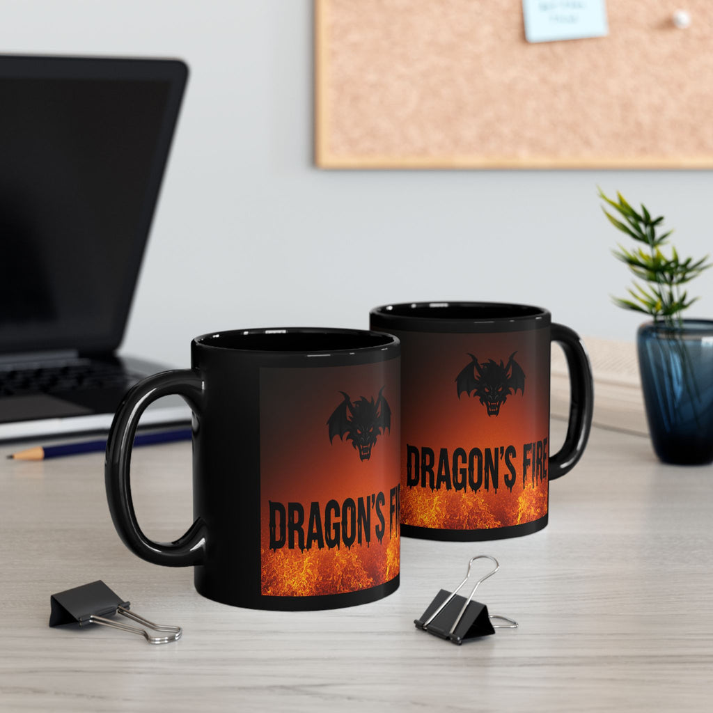 Dragon's Fire Mug — Fiery Dragon Head Coffee Cup (11oz & 15oz)
