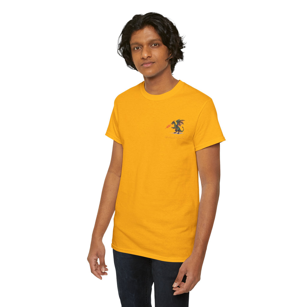 I'm All Fired Up Dragon T-Shirt — Front Chest + Large Back Graphic