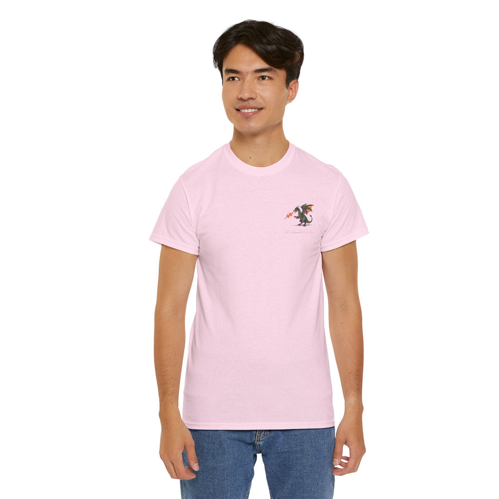 I'm All Fired Up Dragon T-Shirt — Front Chest + Large Back Graphic