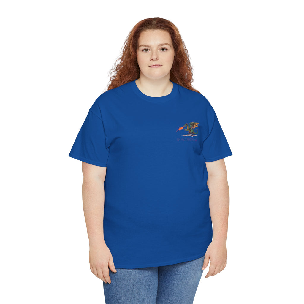 I'm All Fired Up Dragon T-Shirt — Front Chest + Large Back Graphic