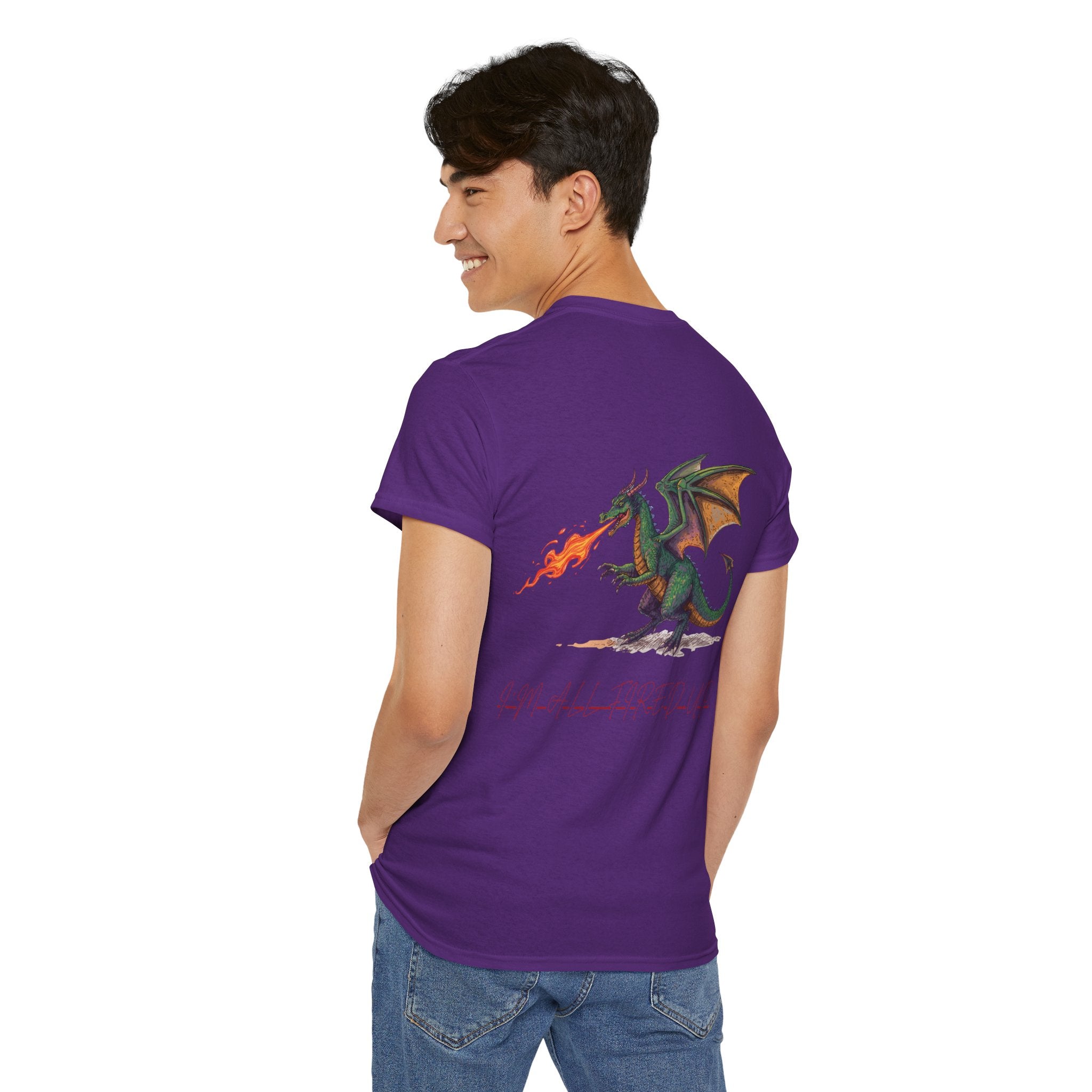I'm All Fired Up Dragon T-Shirt — Front Chest + Large Back Graphic