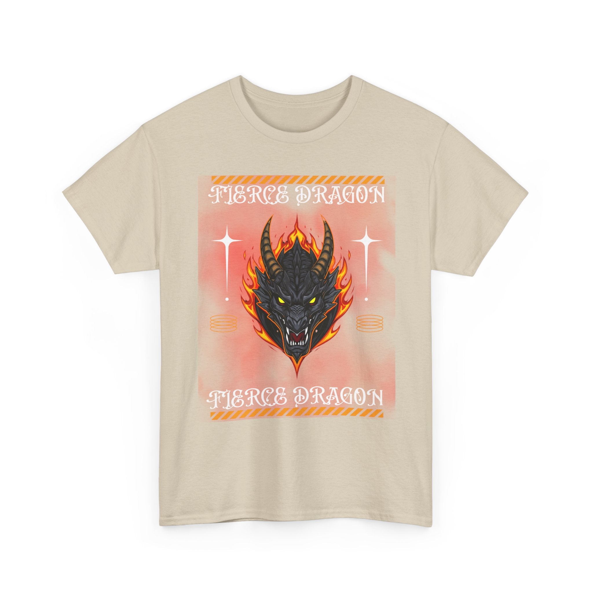 Fierce Dragon T-Shirt — Fiery Dragon Head Graphic Tee