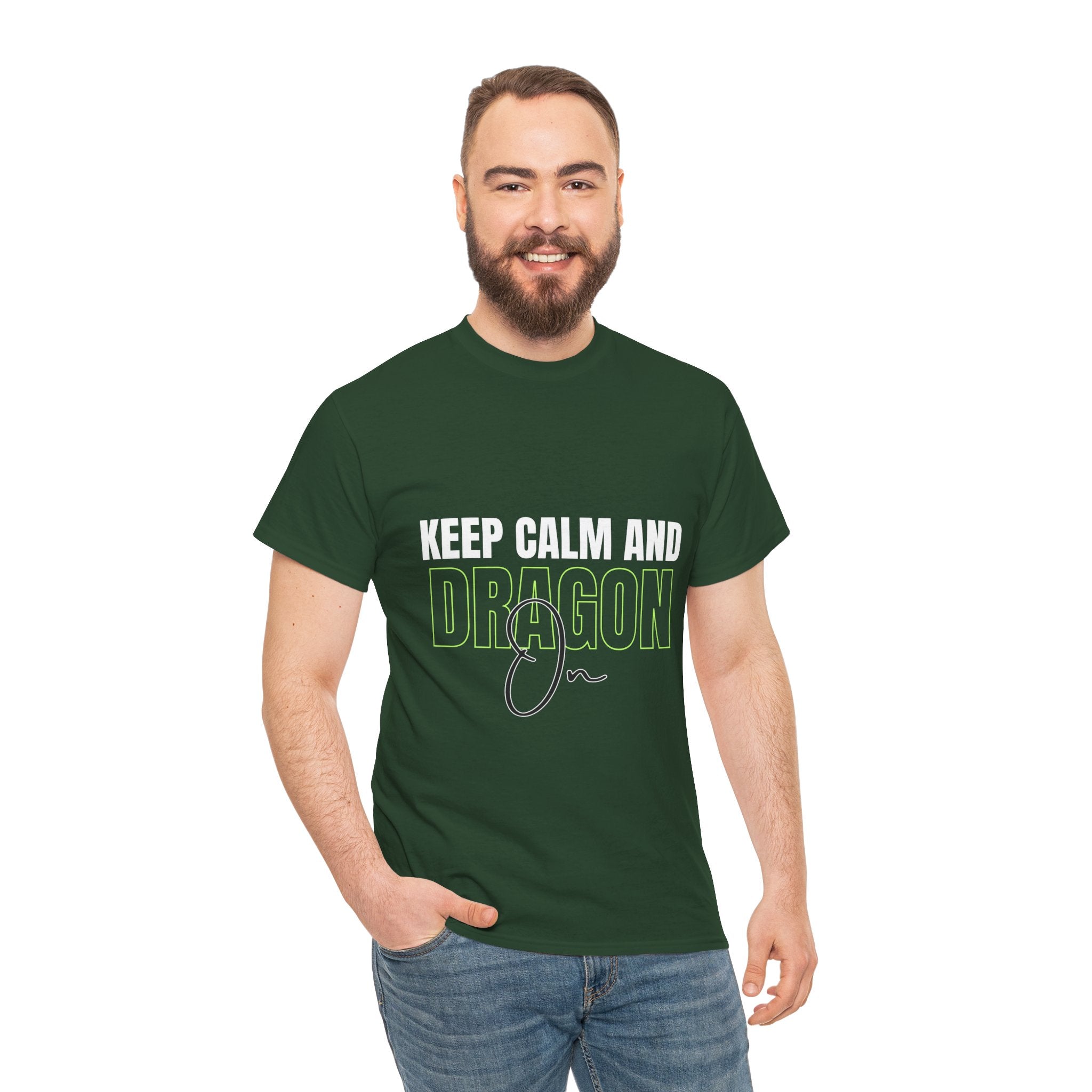 Keep Calm and Dragon On T-Shirt
