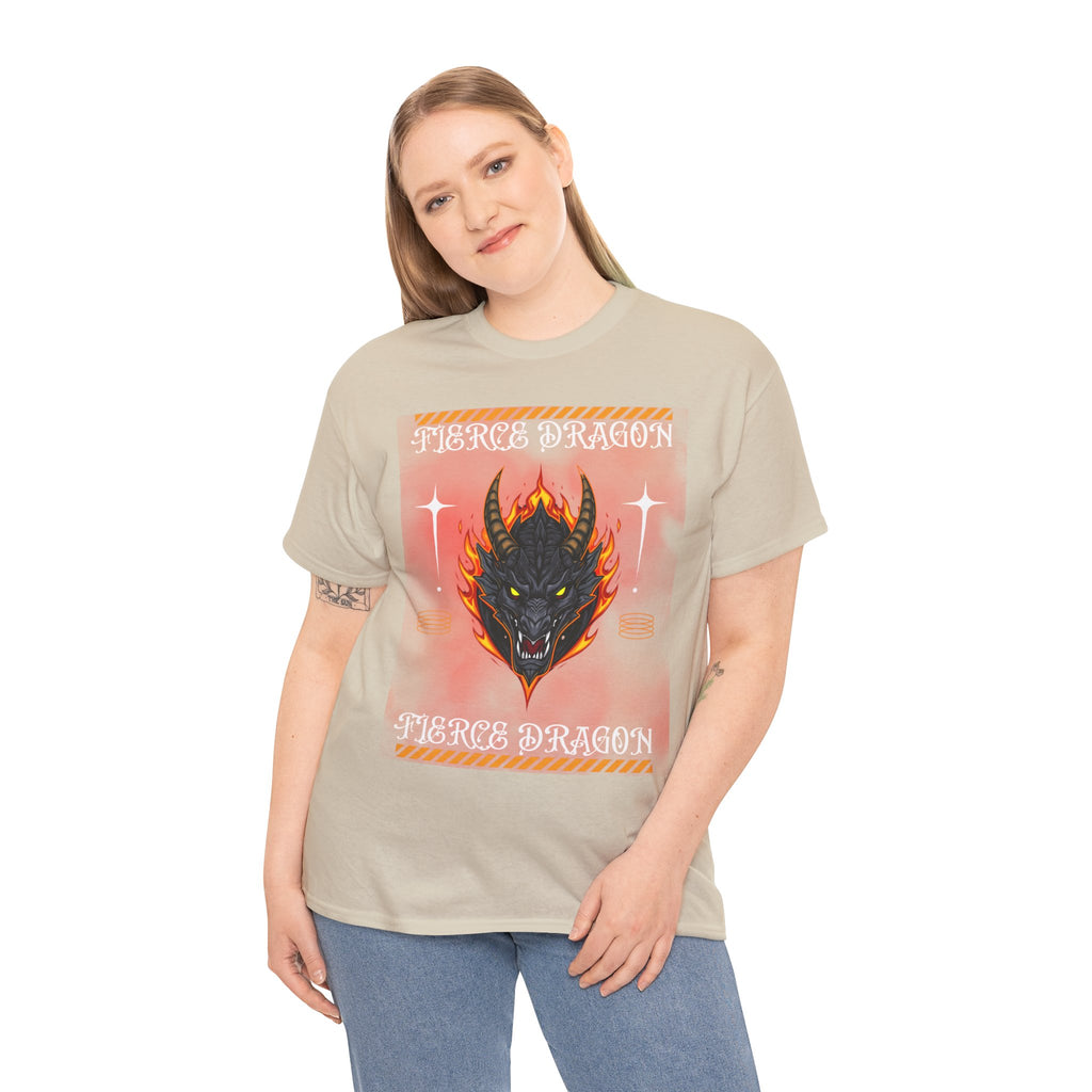 Fierce Dragon T-Shirt — Fiery Dragon Head Graphic Tee