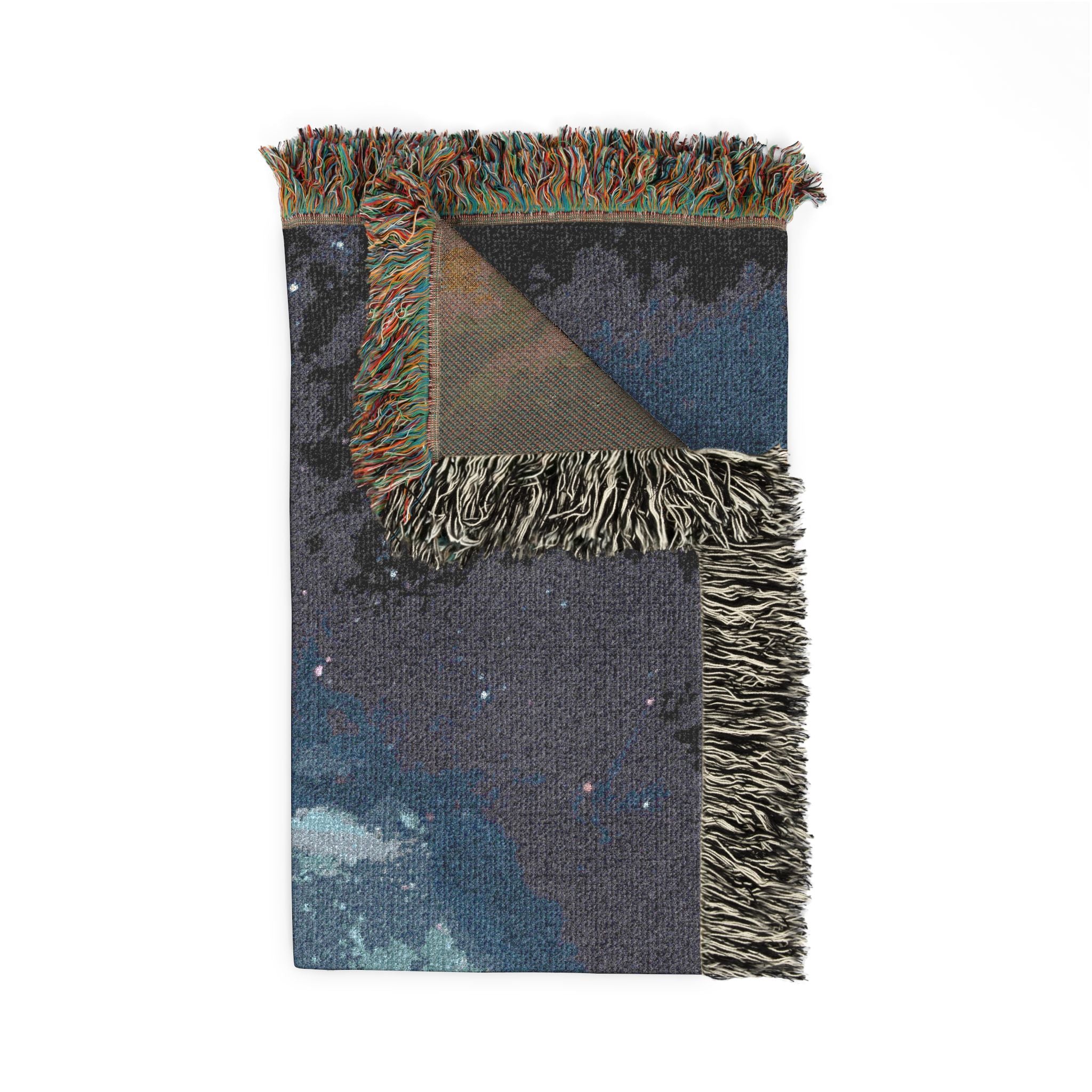 Cosmic Woven Blanket — Starry Galaxy Throw for Home & Gift
