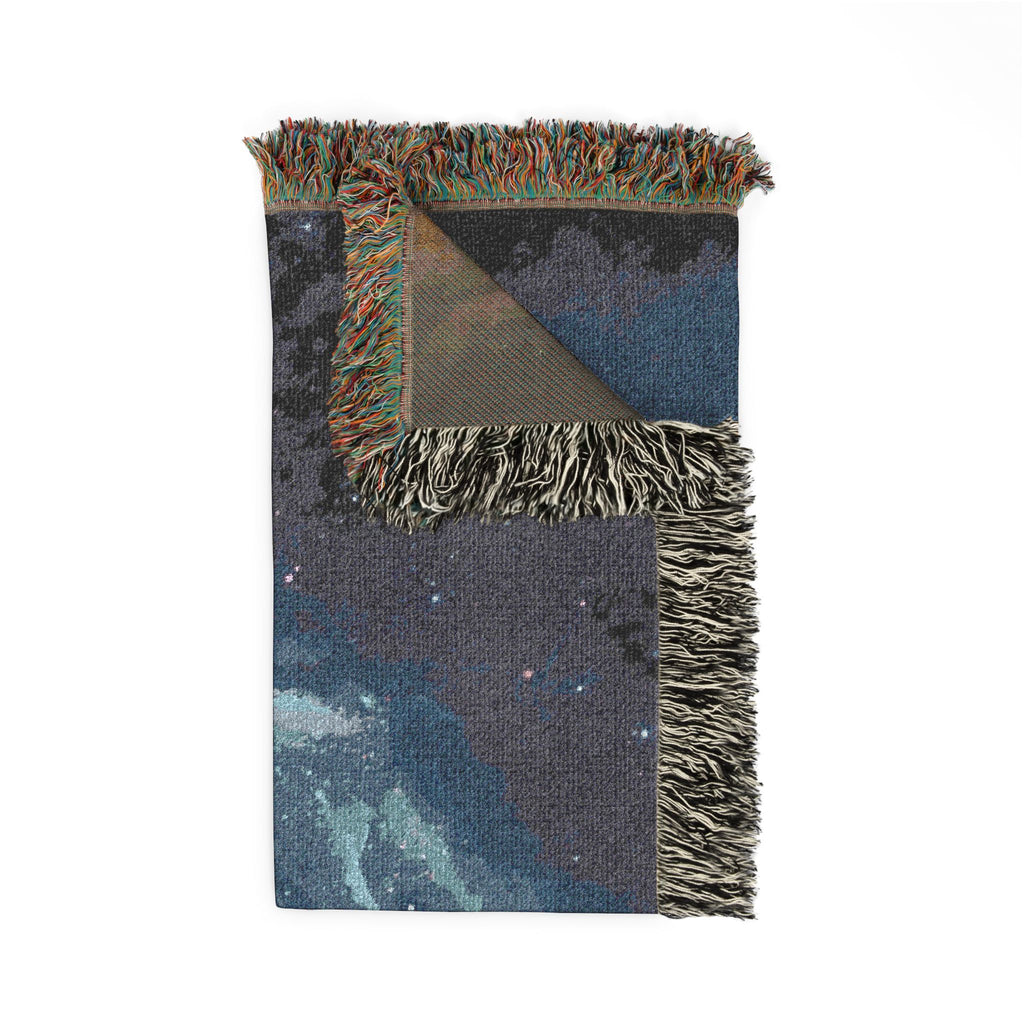 Cosmic Woven Blanket — Starry Galaxy Throw for Home & Gift