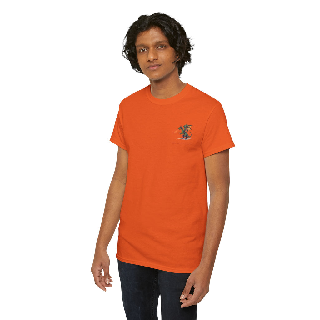 I'm All Fired Up Dragon T-Shirt — Front Chest + Large Back Graphic