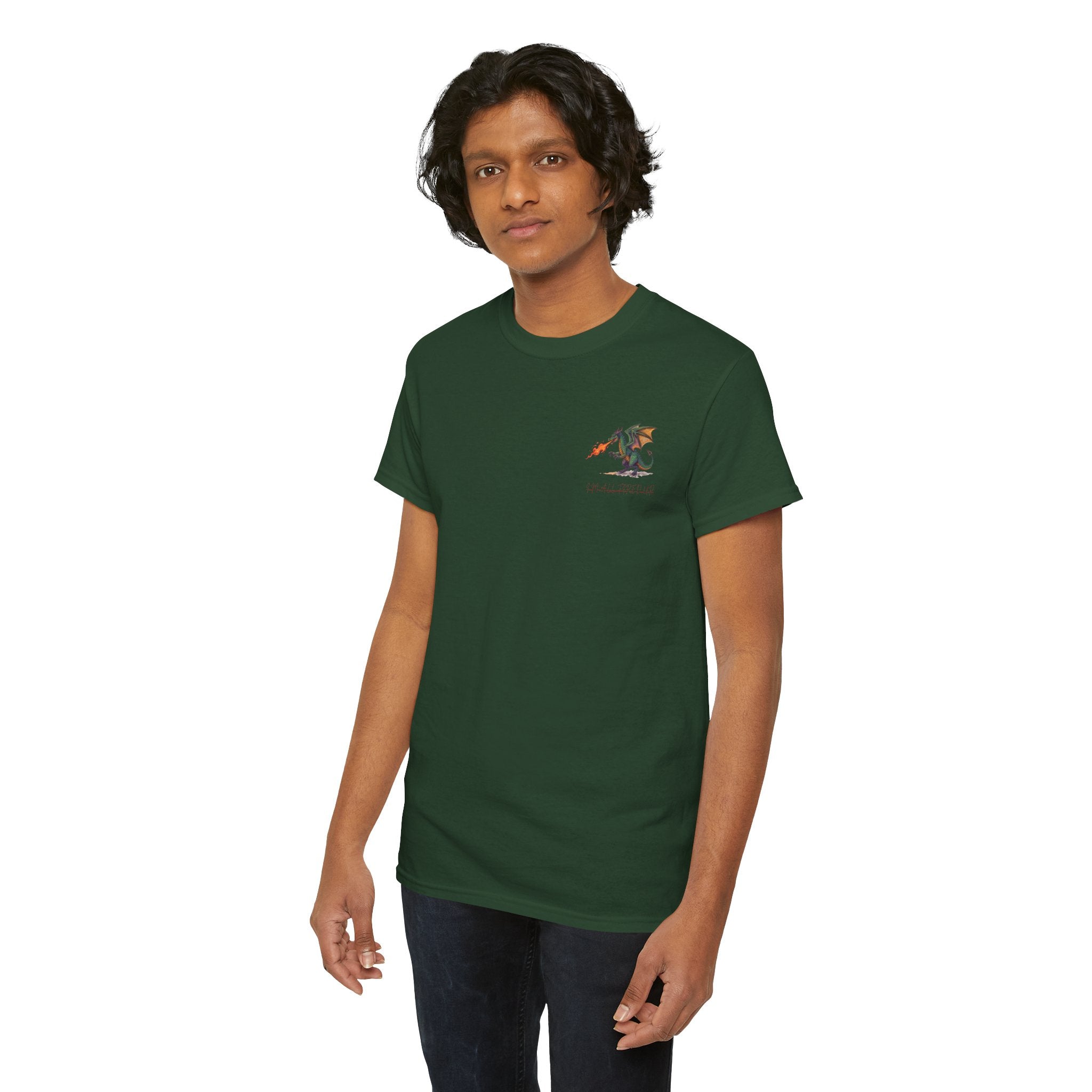 I'm All Fired Up Dragon T-Shirt — Front Chest + Large Back Graphic