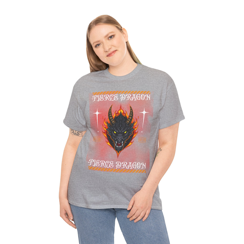 Fierce Dragon T-Shirt — Fiery Dragon Head Graphic Tee