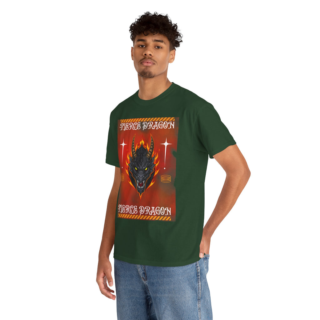 Fierce Dragon T-Shirt — Fiery Dragon Head Graphic Tee