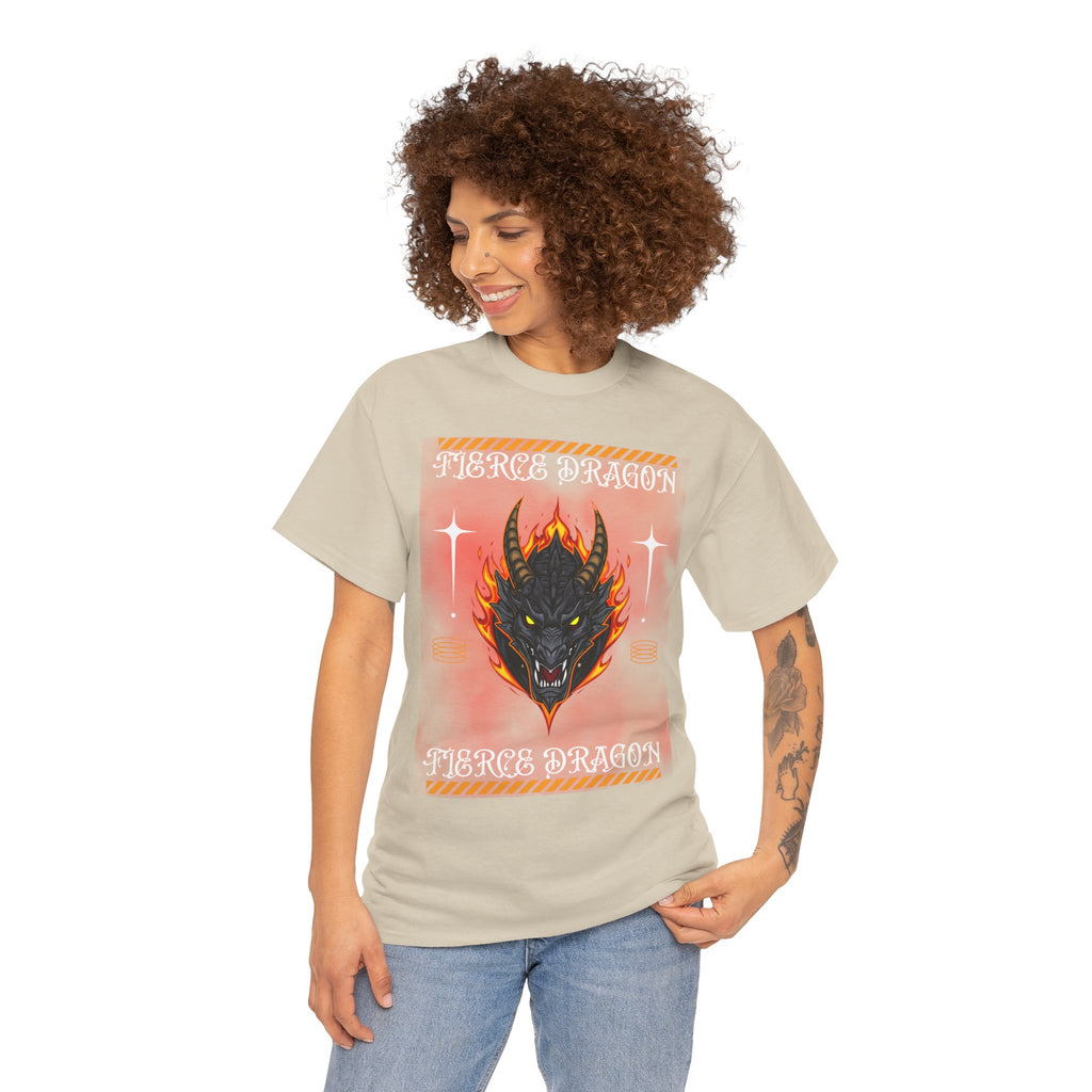Fierce Dragon T-Shirt — Fiery Dragon Head Graphic Tee