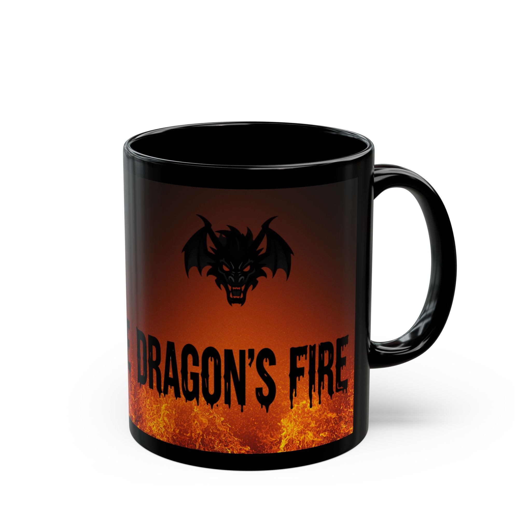 Dragon's Fire Mug — Fiery Dragon Head Coffee Cup (11oz & 15oz)