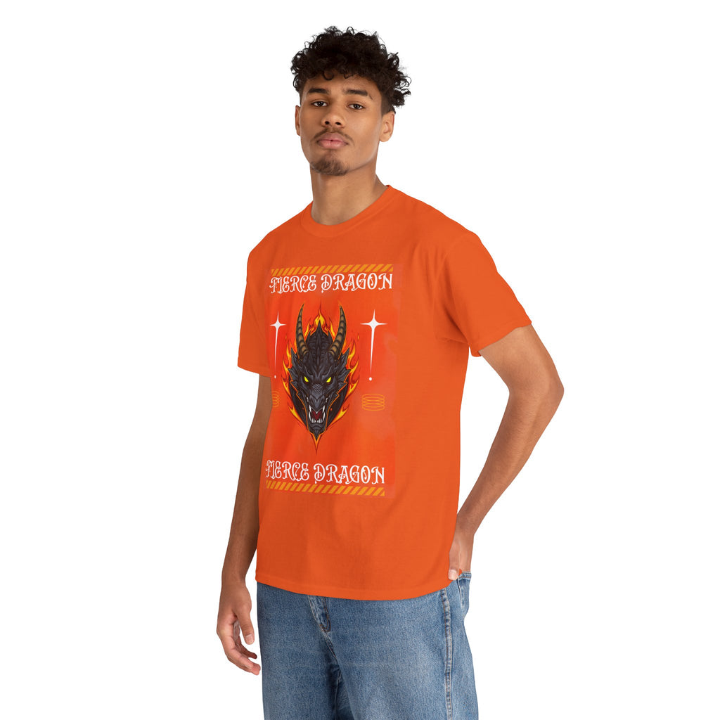 Fierce Dragon T-Shirt — Fiery Dragon Head Graphic Tee