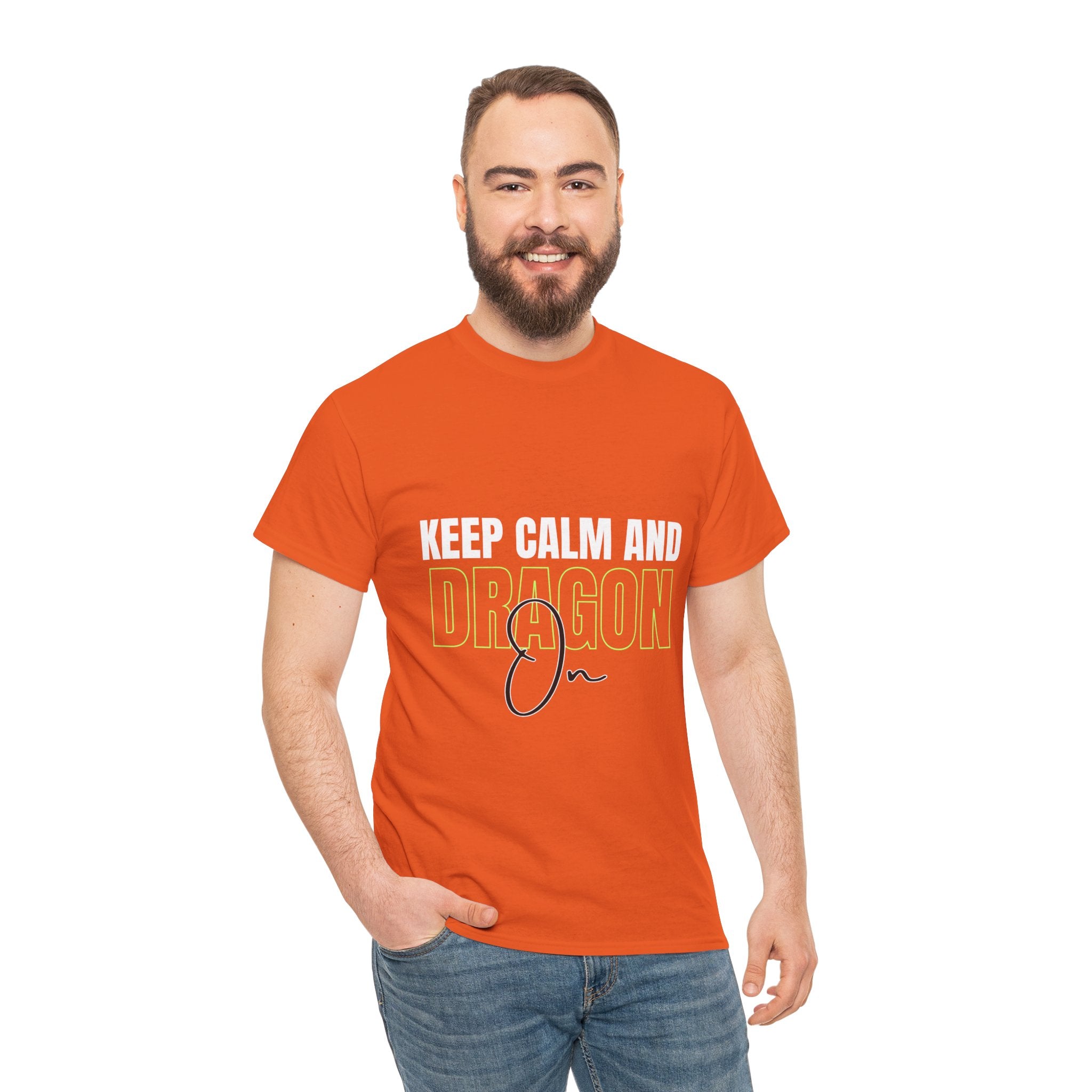 Keep Calm and Dragon On T-Shirt