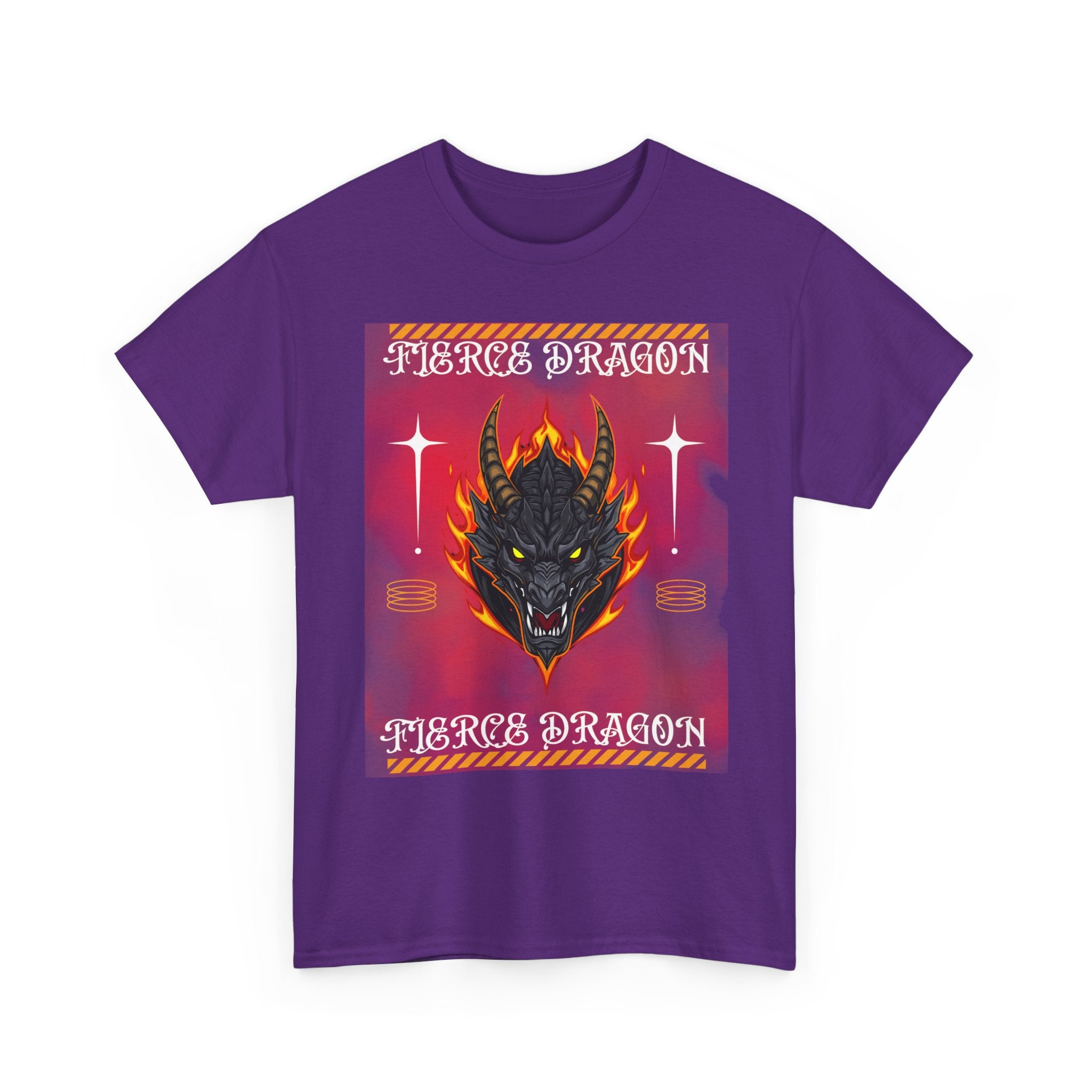 Fierce Dragon T-Shirt — Fiery Dragon Head Graphic Tee