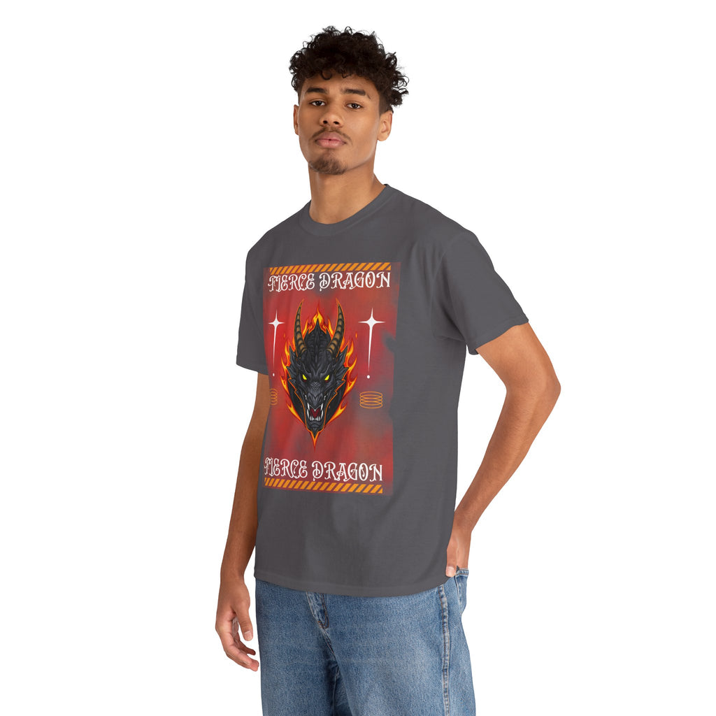 Fierce Dragon T-Shirt — Fiery Dragon Head Graphic Tee