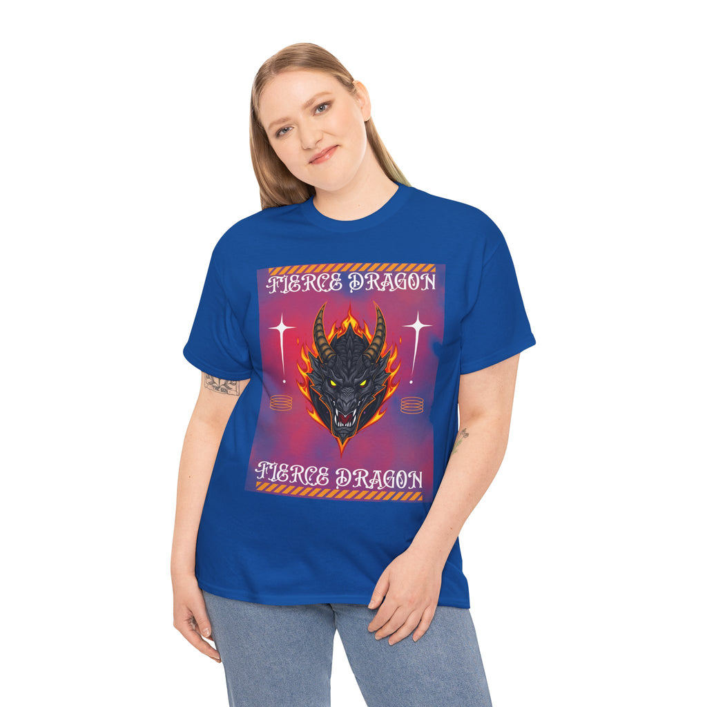 Fierce Dragon T-Shirt — Fiery Dragon Head Graphic Tee