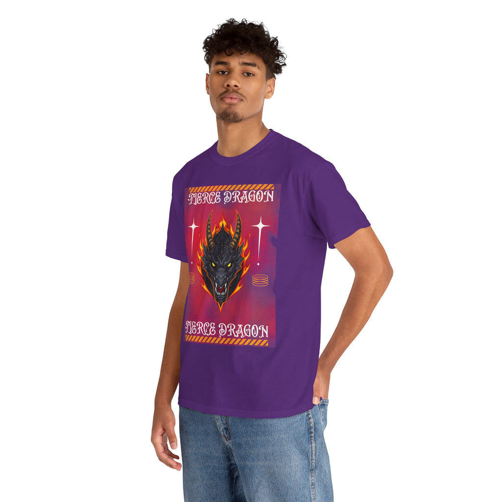 Fierce Dragon T-Shirt — Fiery Dragon Head Graphic Tee