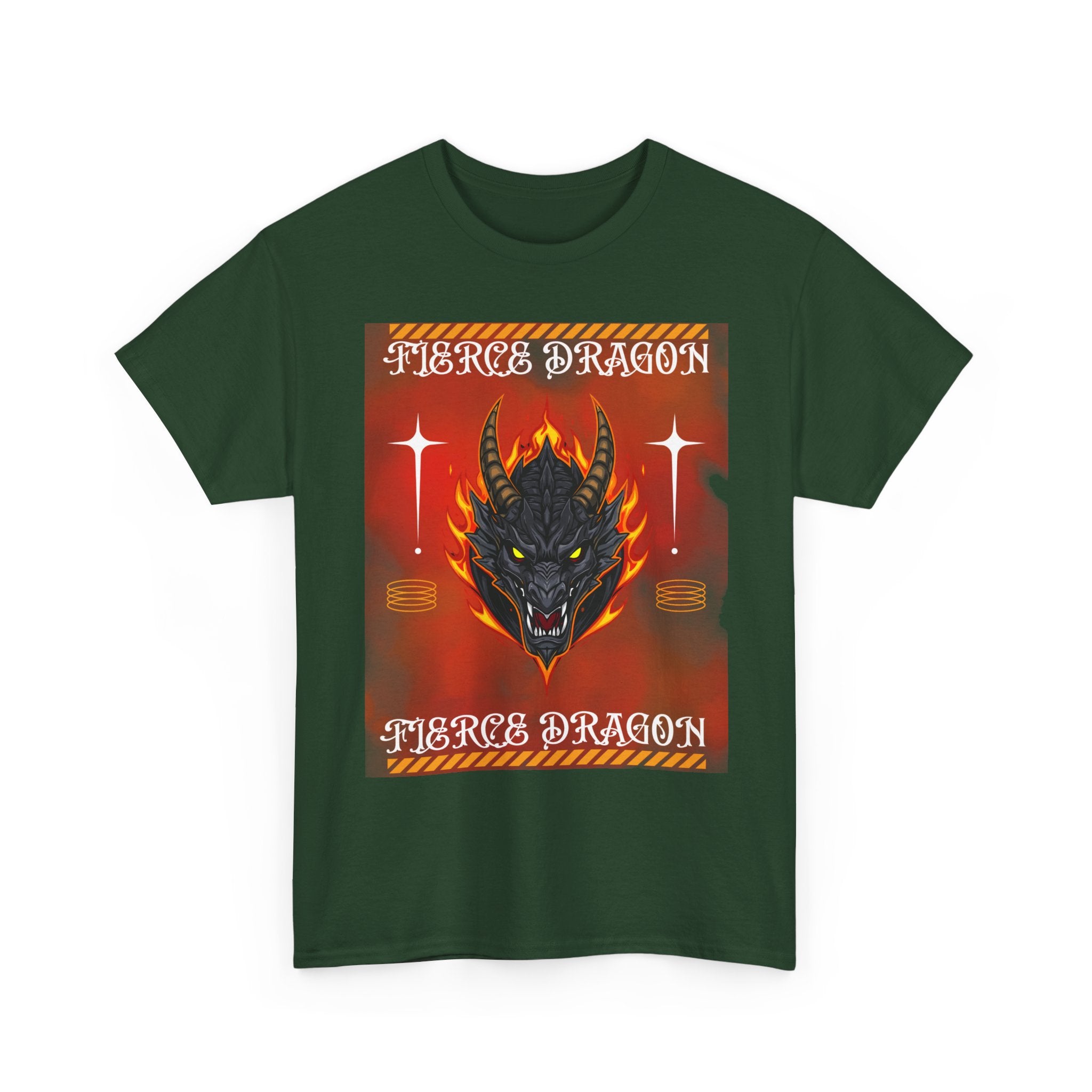 Fierce Dragon T-Shirt — Fiery Dragon Head Graphic Tee