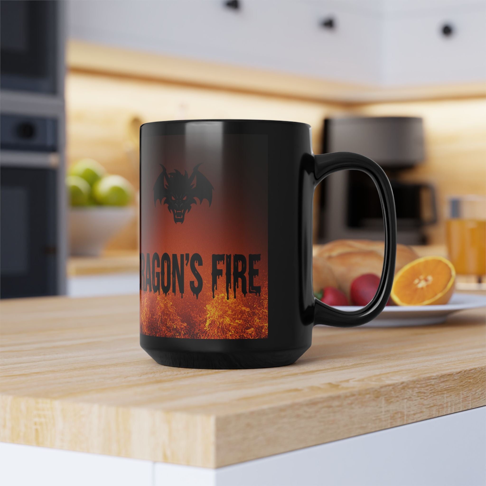 Dragon's Fire Mug — Fiery Dragon Head Coffee Cup (11oz & 15oz)
