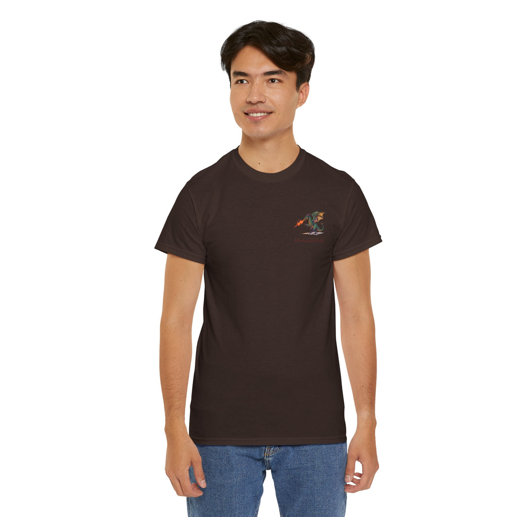 I'm All Fired Up Dragon T-Shirt — Front Chest + Large Back Graphic