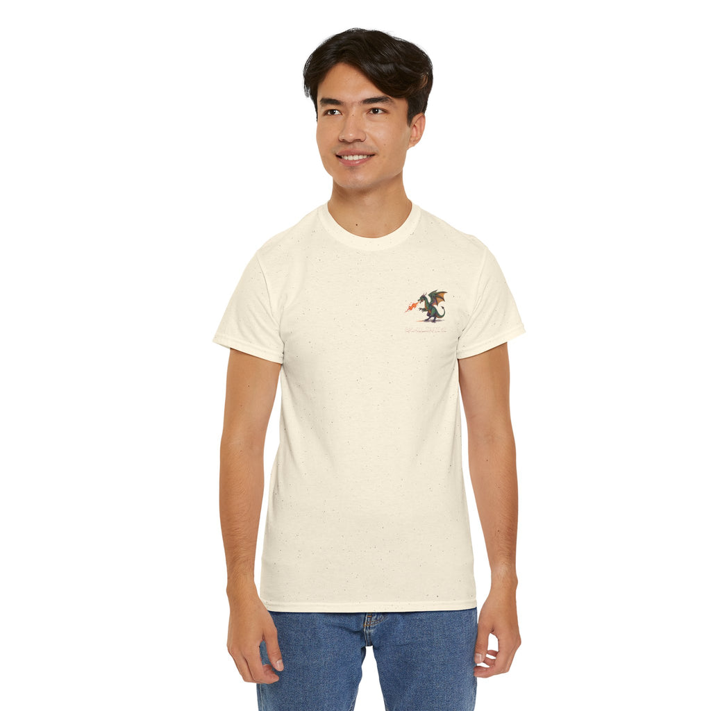 I'm All Fired Up Dragon T-Shirt — Front Chest + Large Back Graphic