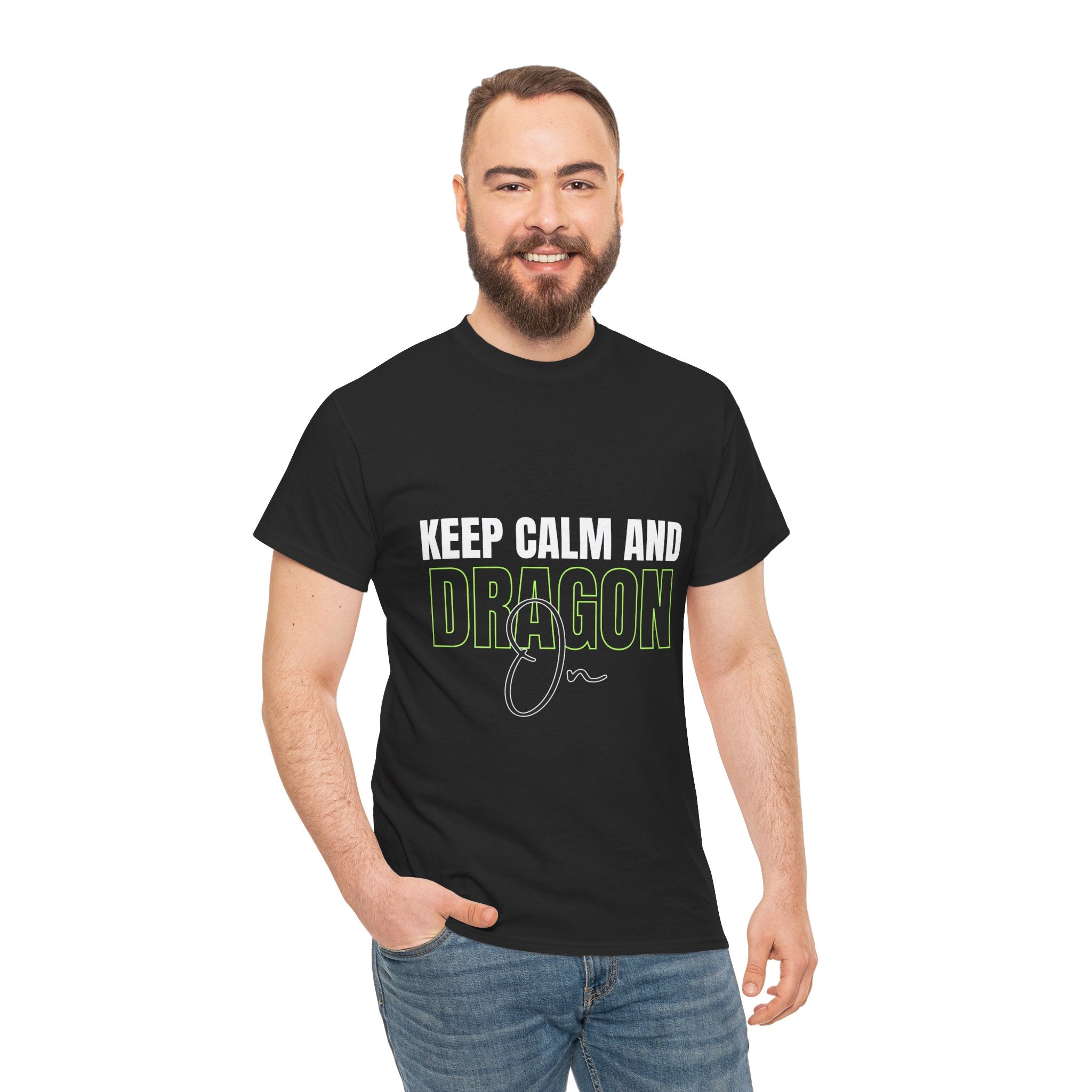 Keep Calm and Dragon On T-Shirt