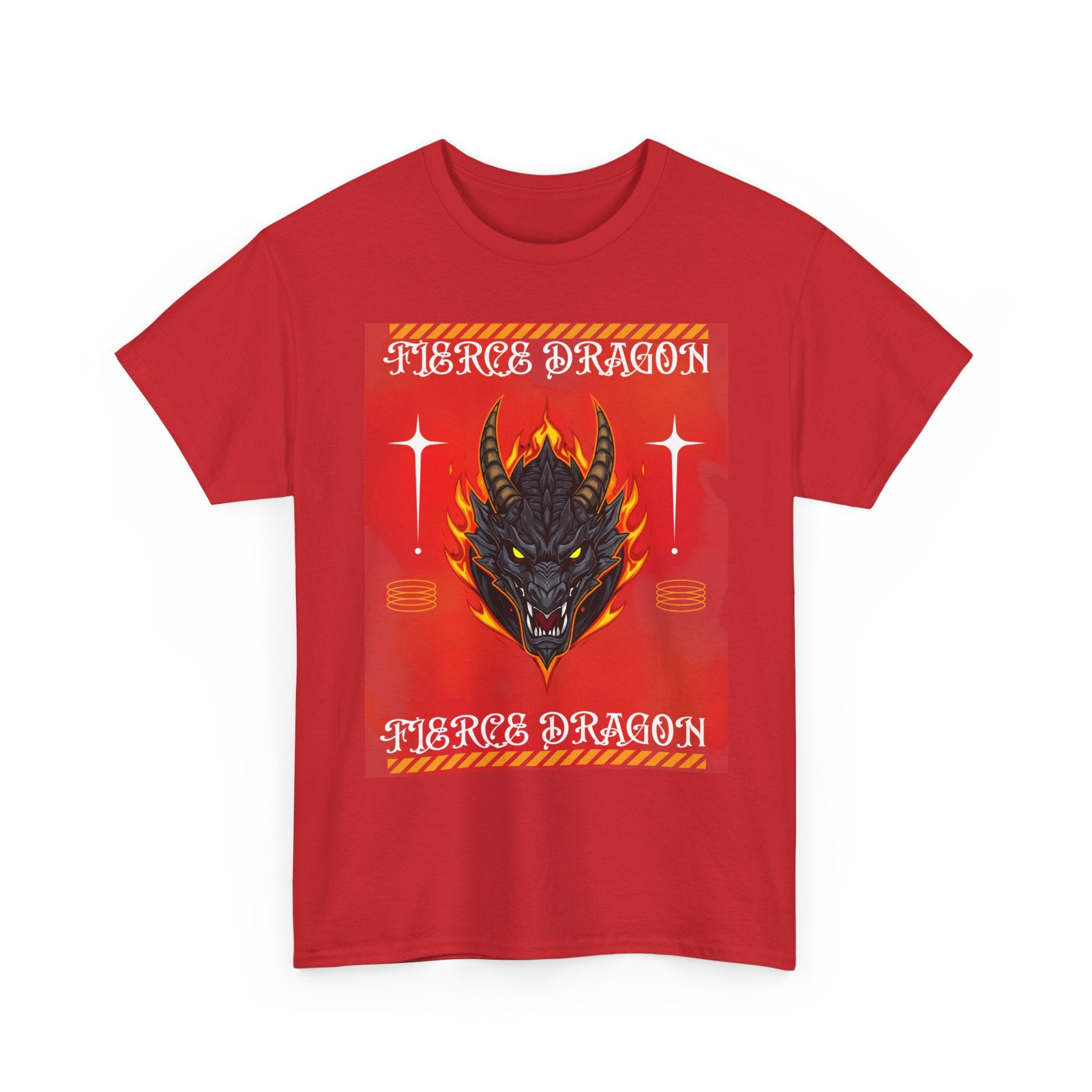Fierce Dragon T-Shirt — Fiery Dragon Head Graphic Tee